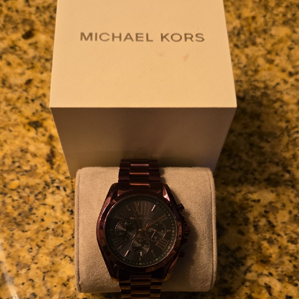 Michael Kors Bradshaw Plum Chronograph Watch
